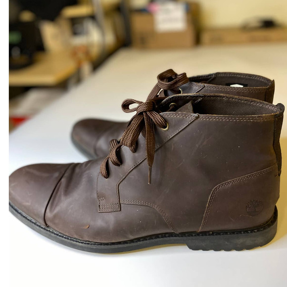 TIMBERLAND Lafayette Leather Cap Toe Boot Mens Size 13 main image 4
